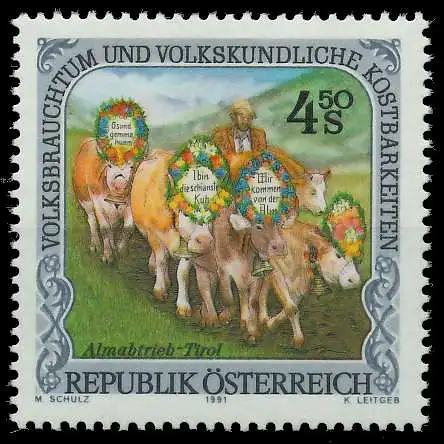 ÖSTERREICH 1991 Nr 2041 postfrisch 24609E