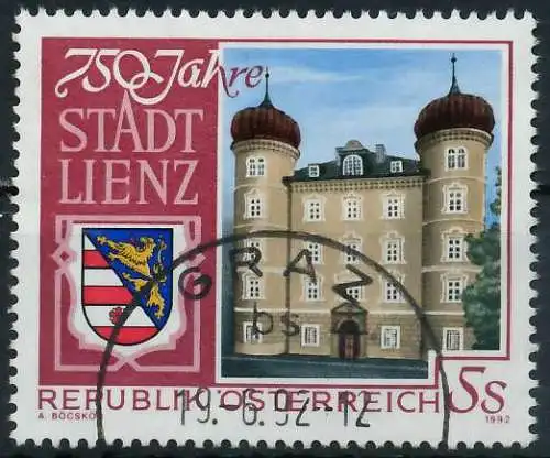 ÖSTERREICH 1992 Nr 2070 gestempelt 24617E