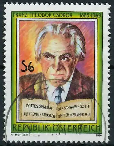 ÖSTERREICH 1994 Nr 2136 gestempelt 246386