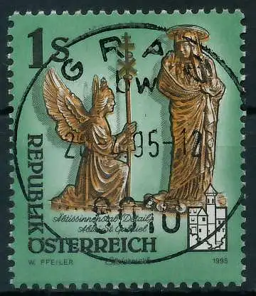 ÖSTERREICH DS KUNSTWERKE Nr 2155 zentrisch gestempelt 24640E