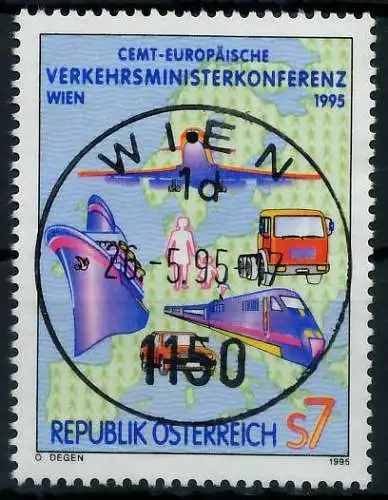 ÖSTERREICH 1995 Nr 2159 zentrisch gestempelt 24644A