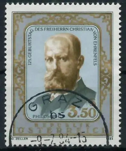ÖSTERREICH 1984 Nr 1782 gestempelt 24662E
