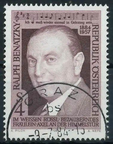 ÖSTERREICH 1984 Nr 1781 gestempelt 24663A