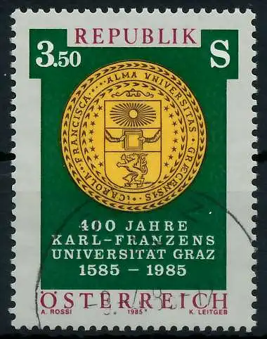 ÖSTERREICH 1985 Nr 1799 gestempelt 2466AE