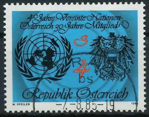 ÖSTERREICH 1985 Nr 1817 gestempelt 24671E