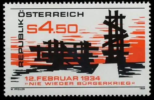 ÖSTERREICH 1984 Nr 1766 postfrisch SD2ABDE