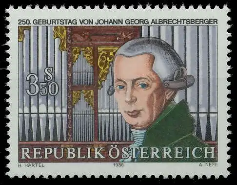 ÖSTERREICH 1986 Nr 1839 postfrisch SD3051A