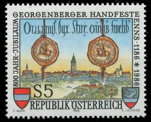 ÖSTERREICH 1986 Nr 1855 postfrisch SD3059A