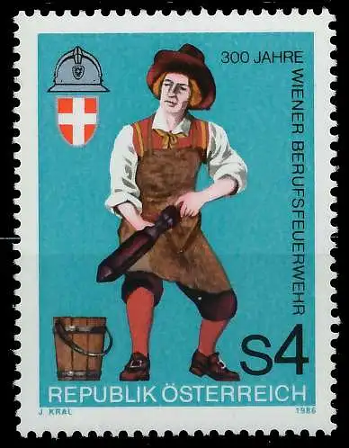 ÖSTERREICH 1986 Nr 1861 postfrisch SD305CA