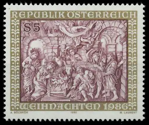 ÖSTERREICH 1986 Nr 1870 postfrisch SD3060A
