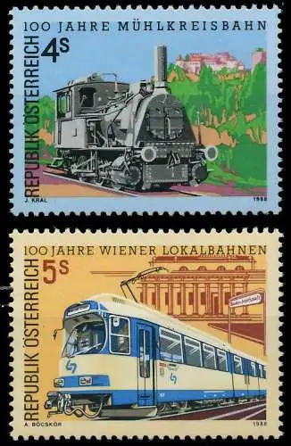 ÖSTERREICH 1988 Nr 1916-1917 postfrisch SD3077E