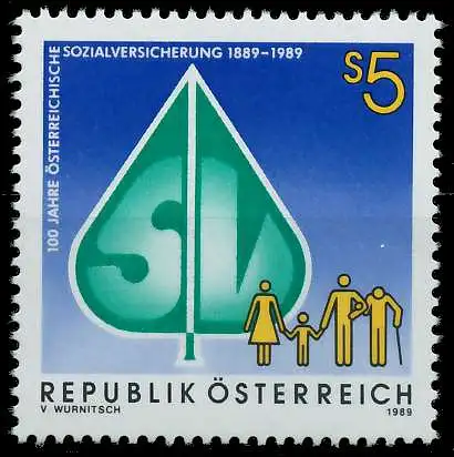 ÖSTERREICH 1989 Nr 1965 postfrisch SD30902