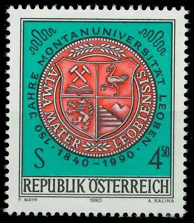 ÖSTERREICH 1990 Nr 2007 postfrisch SD30A4A