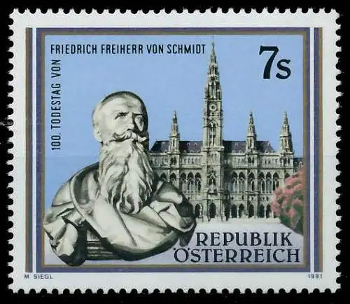 ÖSTERREICH 1991 Nr 2016 postfrisch SD30A92