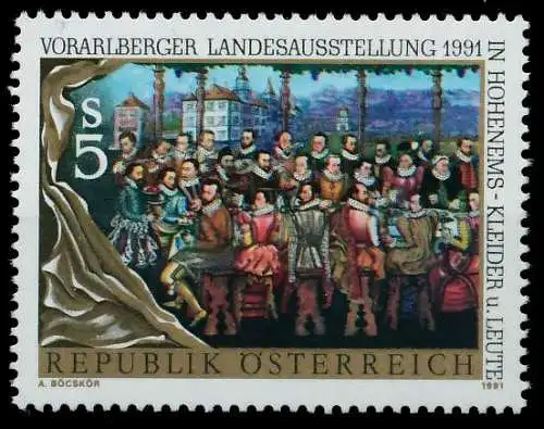 ÖSTERREICH 1991 Nr 2027 postfrisch SD30ADE