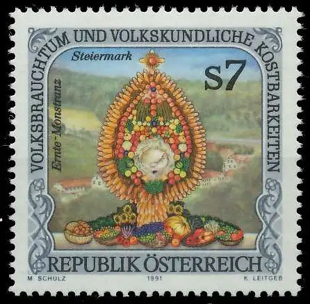ÖSTERREICH 1991 Nr 2043 postfrisch SD30B5E