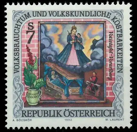 ÖSTERREICH 1992 Nr 2075 postfrisch SD32C16