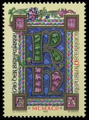 ÖSTERREICH 1992 Nr 2066 postfrisch SD32BCA