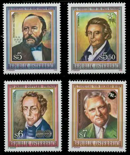 ÖSTERREICH 1992 Nr 2055-2058 postfrisch SD32B7A