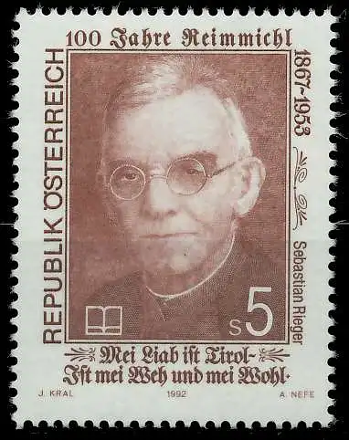 ÖSTERREICH 1992 Nr 2068 postfrisch SD32BDA