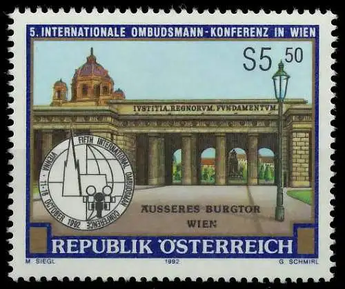 ÖSTERREICH 1992 Nr 2076 postfrisch SD32C1A