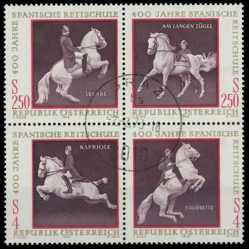 ÖSTERREICH 1972 Block 2 VBb zentrisch gestempelt SENKR PAAR 24F492