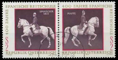 ÖSTERREICH 1972 Block 2 WZd1 gestempelt WAAGR PAAR 24F4D6