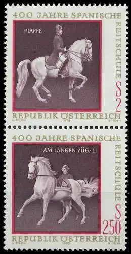 ÖSTERREICH 1972 Block 2 SZd2 postfrisch SENKR PAAR 24F4FA