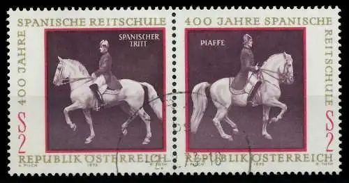 ÖSTERREICH 1972 Block 2 WZd2 gestempelt WAAGR PAAR 24F48A