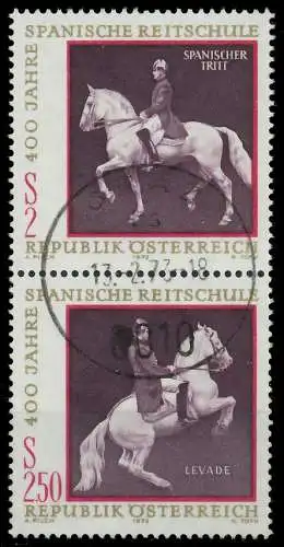 ÖSTERREICH 1972 Block 2 SZd1 zentrisch gestempelt SENKR PAAR 24F4A2