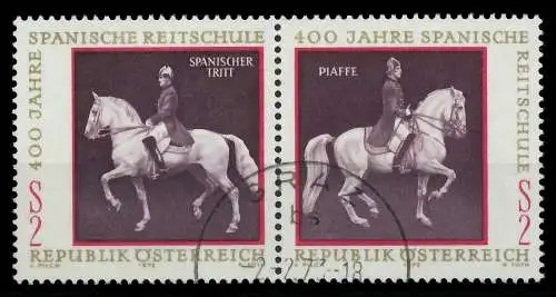 ÖSTERREICH 1972 Block 2 WZd1 gestempelt WAAGR PAAR 24F4A6