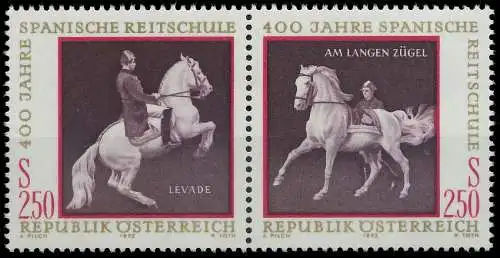 ÖSTERREICH 1972 Block 2 WZd2 postfrisch WAAGR PAAR 24F512