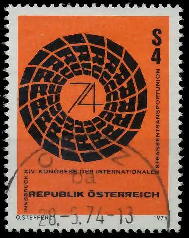 ÖSTERREICH 1974 Nr 1453 gestempelt 2557BE