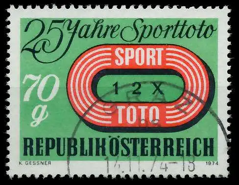 ÖSTERREICH 1974 Nr 1468 gestempelt 25585E