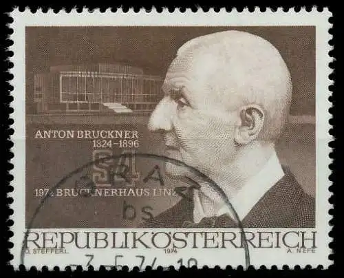 ÖSTERREICH 1974 Nr 1443 gestempelt 255882