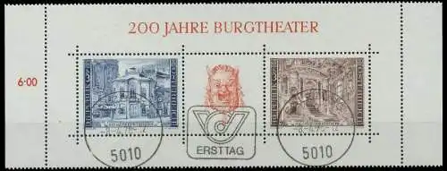 ÖSTERREICH BLOCK KLEINBOGEN Block 3 ESST ZENTR- 2559EA