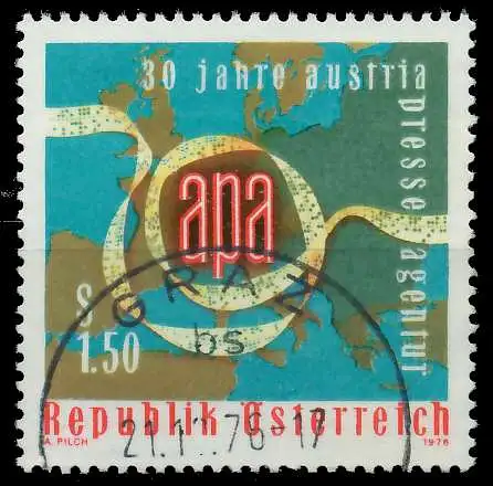 ÖSTERREICH 1976 Nr 1533 gestempelt 255A96