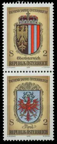 ÖSTERREICH 1976 Nr 1522 30 SZdb postfrisch SENKR PAAR 255B12