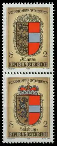 ÖSTERREICH 1976 Nr 1522 30 SZdd postfrisch SENKR PAAR 255B1A