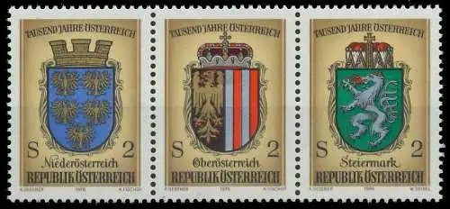 ÖSTERREICH 1976 Nr 1522 30 WZdg postfrisch 3ER STR 255B36