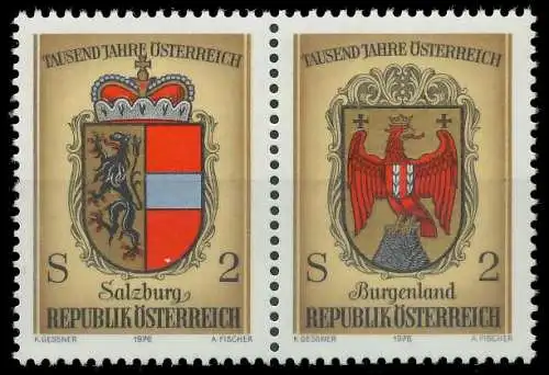 ÖSTERREICH 1976 Nr 1522 30 WZde postfrisch WAAGR PAAR 255B3E