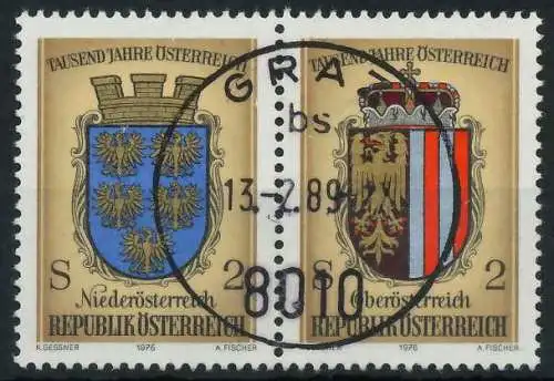 ÖSTERREICH 1976 Nr 1522 30 WZda zentrisch gestempelt WAAGR P 255B4A