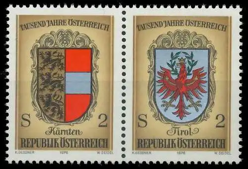 ÖSTERREICH 1976 Nr 1522 30 WZdc postfrisch WAAGR PAAR 255B56