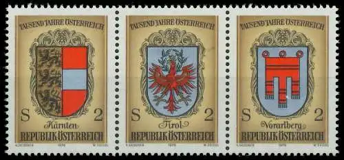 ÖSTERREICH 1976 Nr 1522 30 WZdh postfrisch 3ER STR 255B66