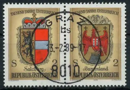 ÖSTERREICH 1976 Nr 1522 30 WZde zentrisch gestempelt WAAGR P 255B3A