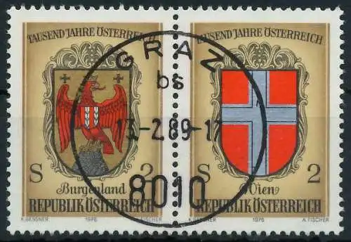 ÖSTERREICH 1976 Nr 1522 30 WZdf zentrisch gestempelt WAAGR P 255B42