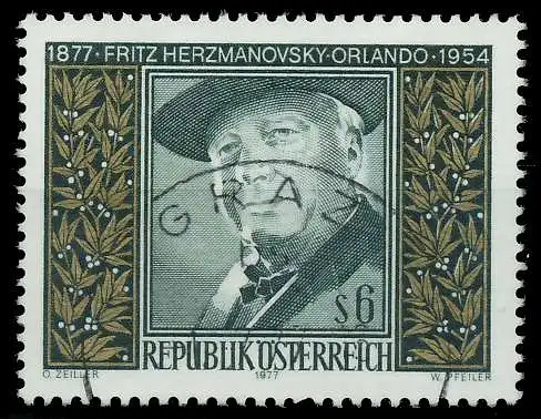 ÖSTERREICH 1977 Nr 1547 gestempelt 255D12