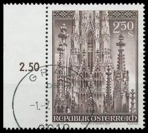 ÖSTERREICH 1977 Nr 1544 gestempelt 255D16