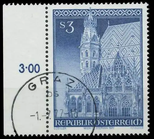 ÖSTERREICH 1977 Nr 1545 gestempelt 255D1A