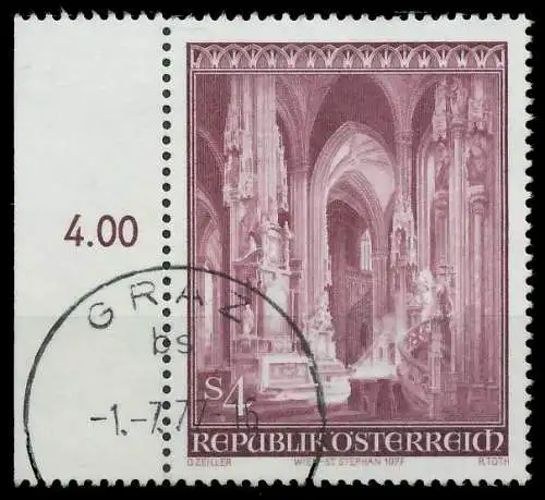 ÖSTERREICH 1977 Nr 1546 gestempelt 255D2A